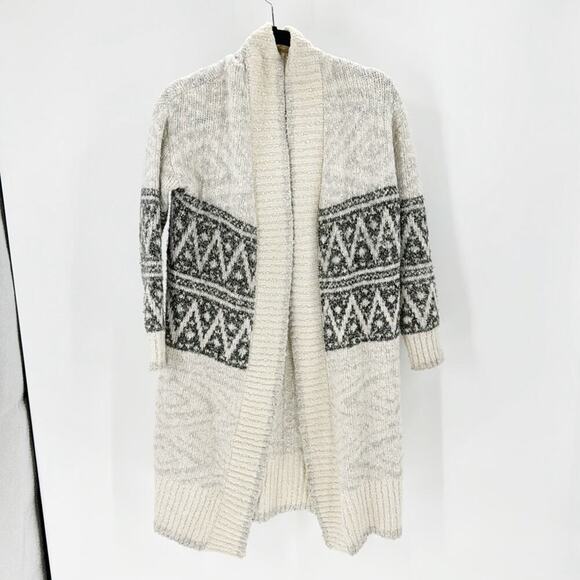 Joie  open front Cardigan Long dipped sleeves and trim home office western - Picture 1 of 6